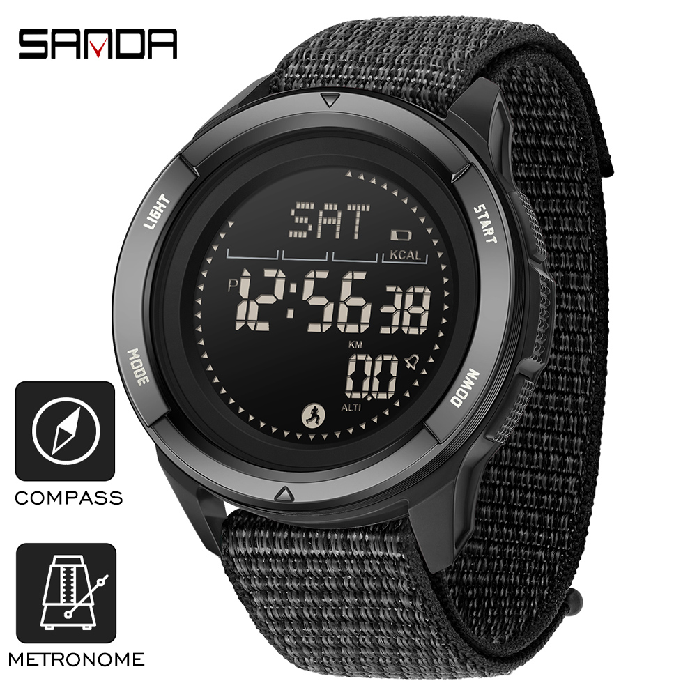 Compass Lensatic - Sanda marca relógios eletrônicos dos homens