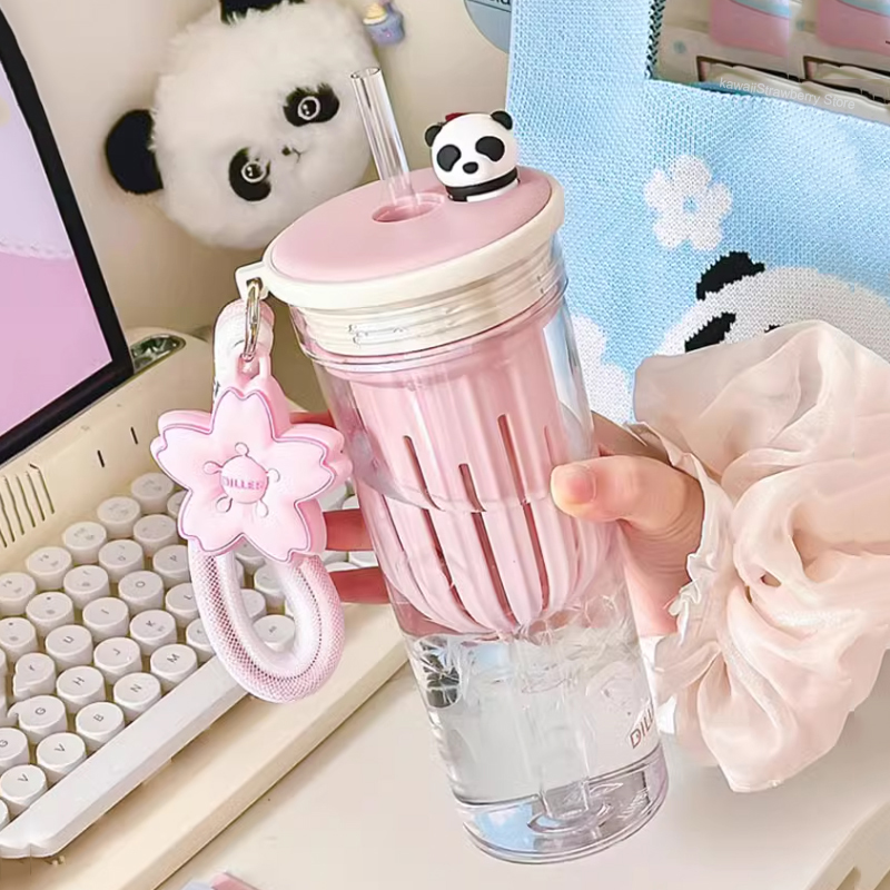 Water Purification Straw - 650ml garrafa de água kawaii com