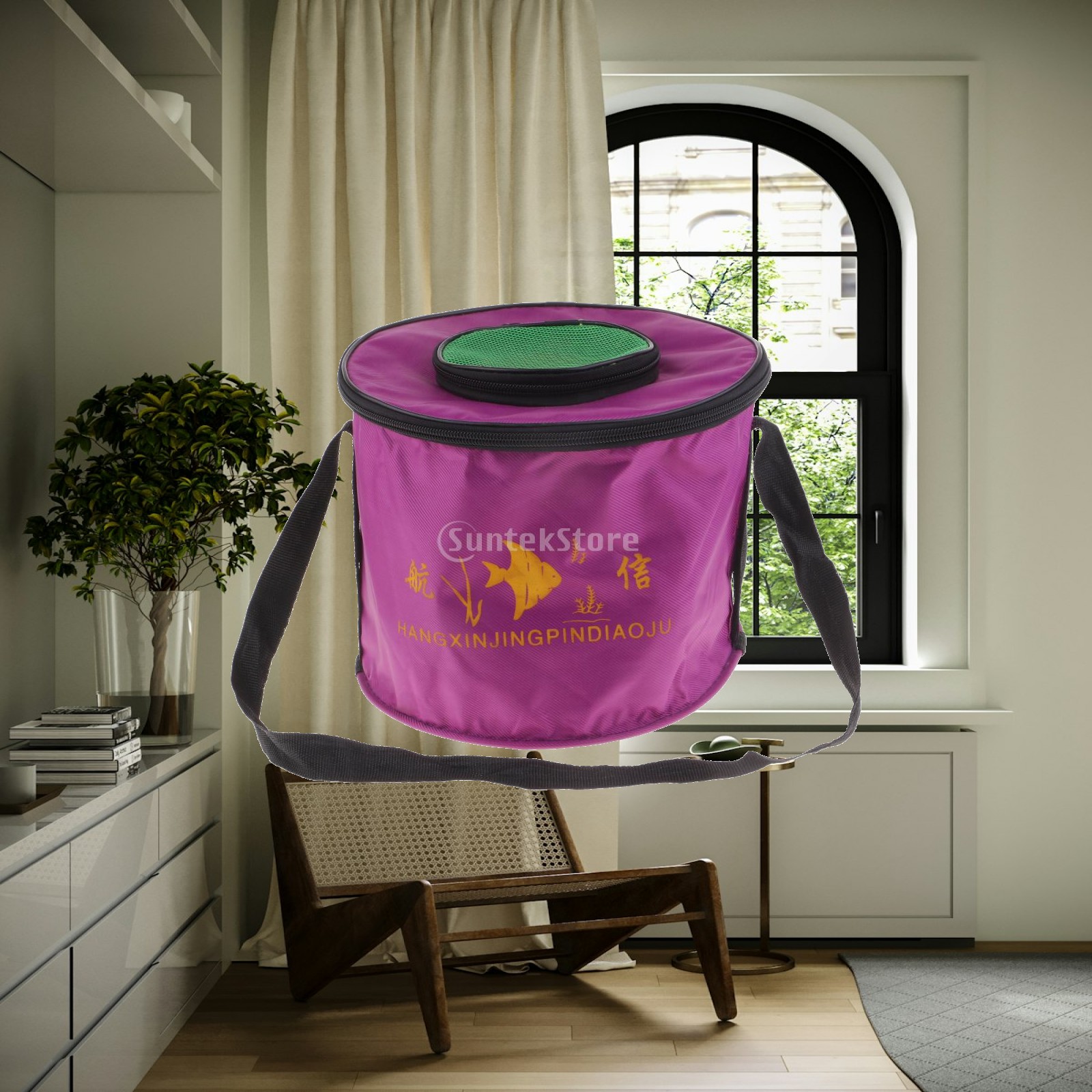 Water Bag Collapsible - Balde de Pesca Dobrável em Lona,