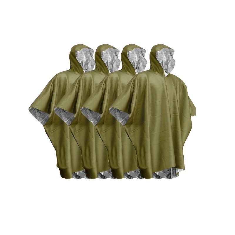 Poncho de chuva térmico de sob - Survival Blanket Reflective avaliação e preço