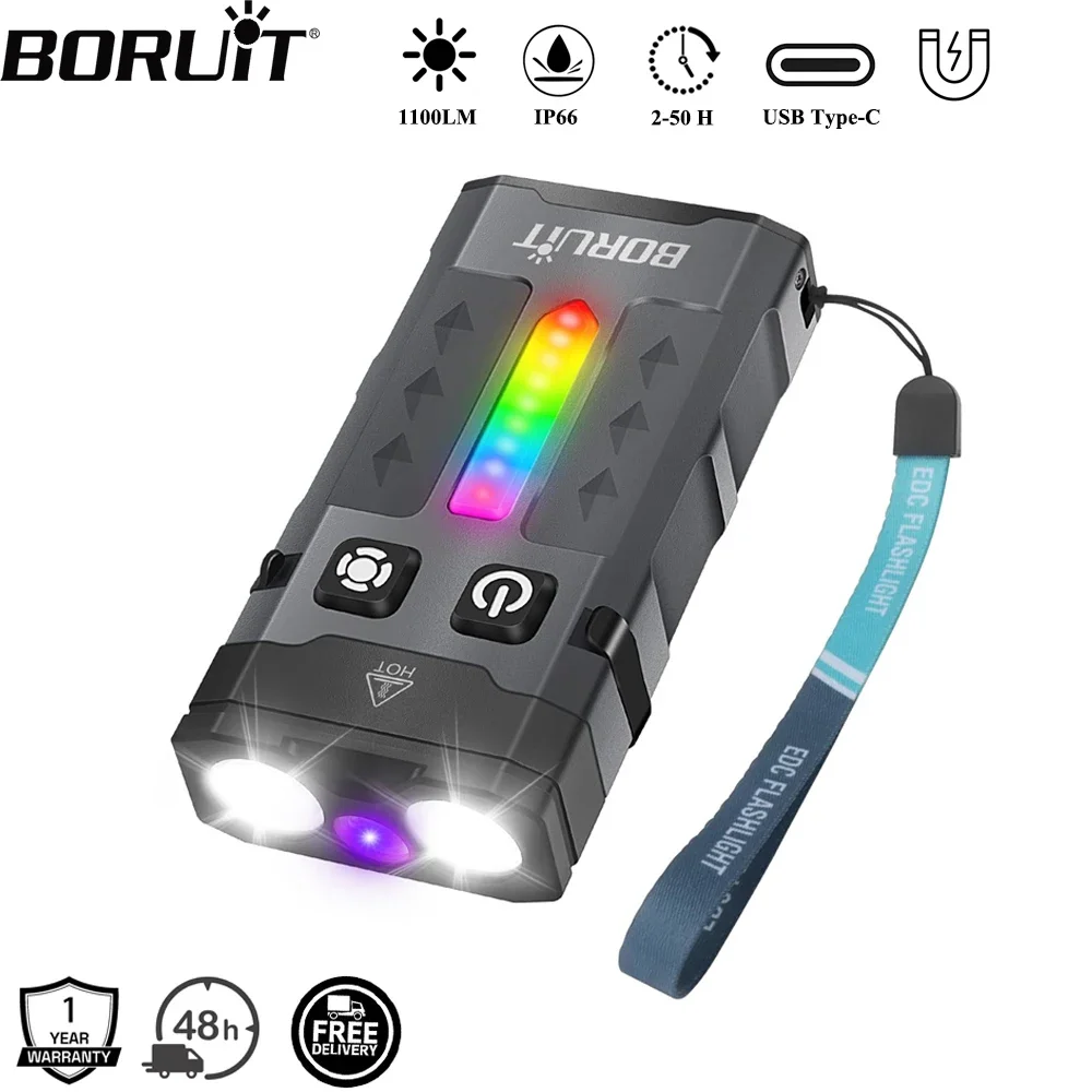 Boruit ev20 1100lm edc uv chav - Fishing Kit Compact avaliação e preço