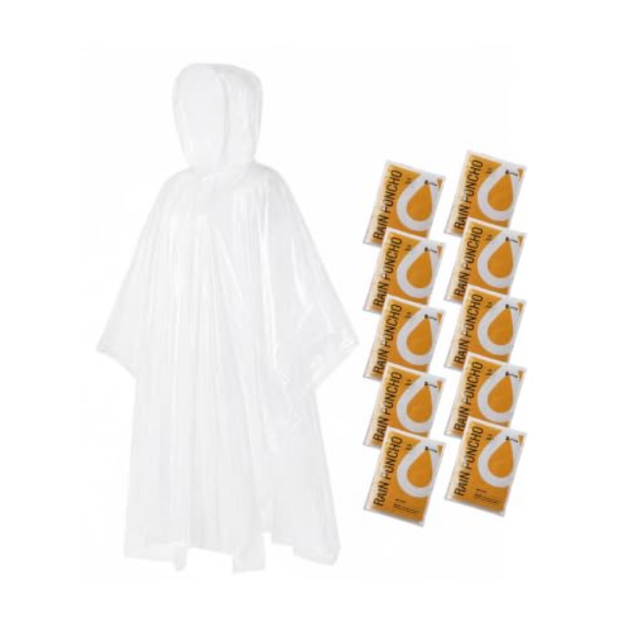 Ponchos de Chuva Descartáveis  - Emergency Poncho Rain avaliação e preço