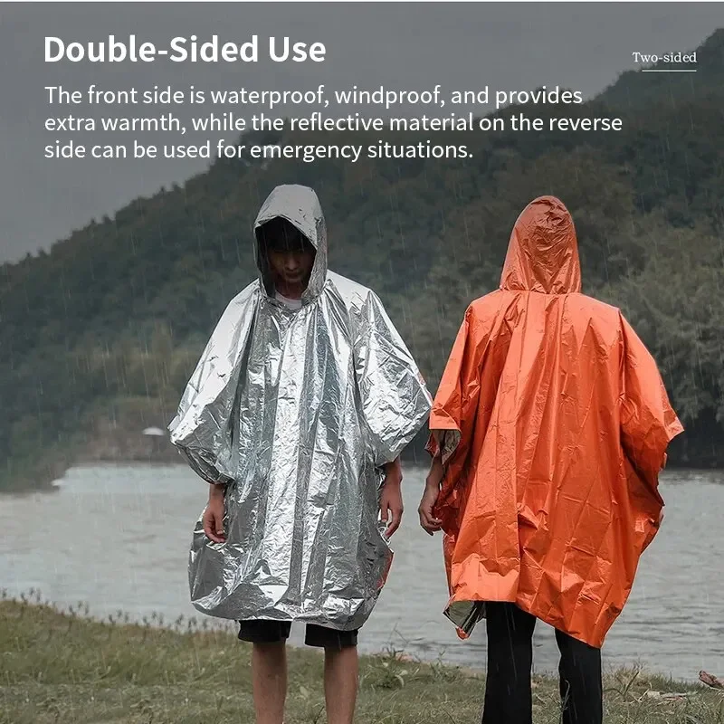 Poncho de Emergência com Capuz - Emergency Poncho Rain avaliação e preço