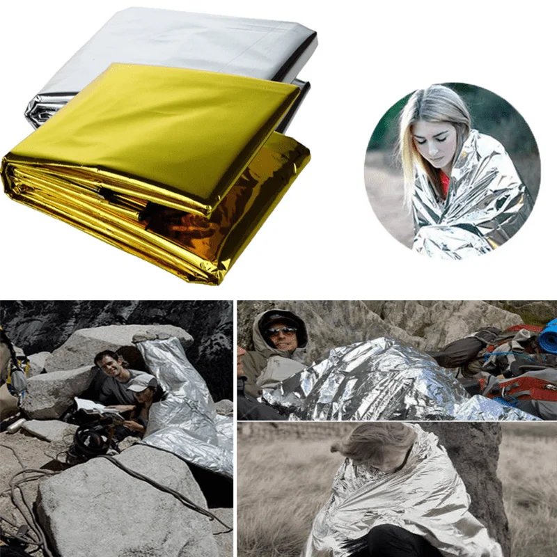 Cobertor portátil de primeiros - Survival Blanket Reflective avaliação e preço