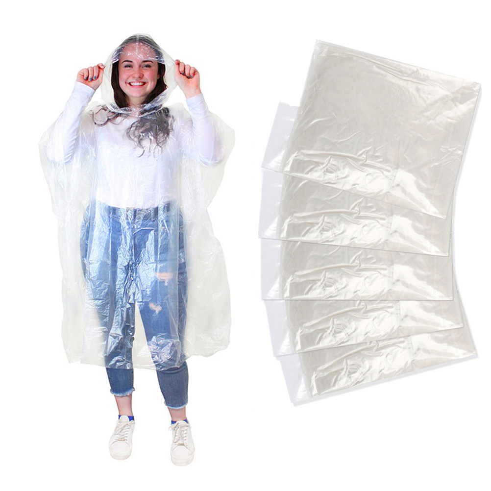 10 Peças de Capa de Chuva Desc - Emergency Poncho Rain avaliação e preço