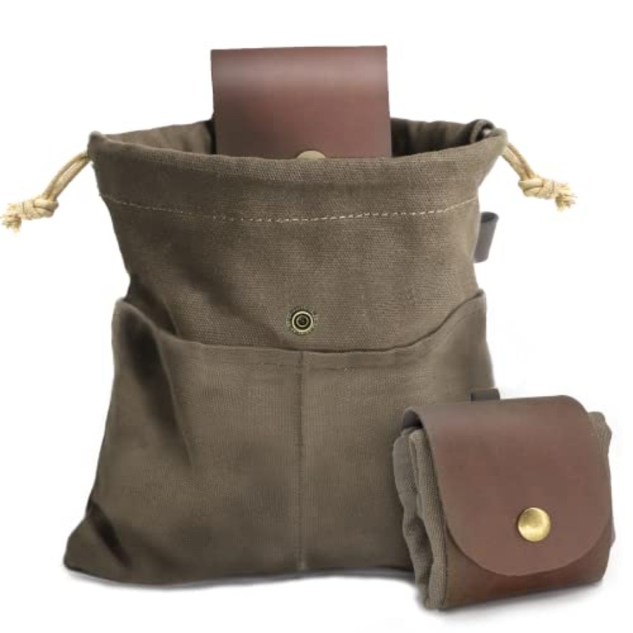 Bolsa Dobrável de Couro e Lona - Water Bag Collapsible avaliação e preço