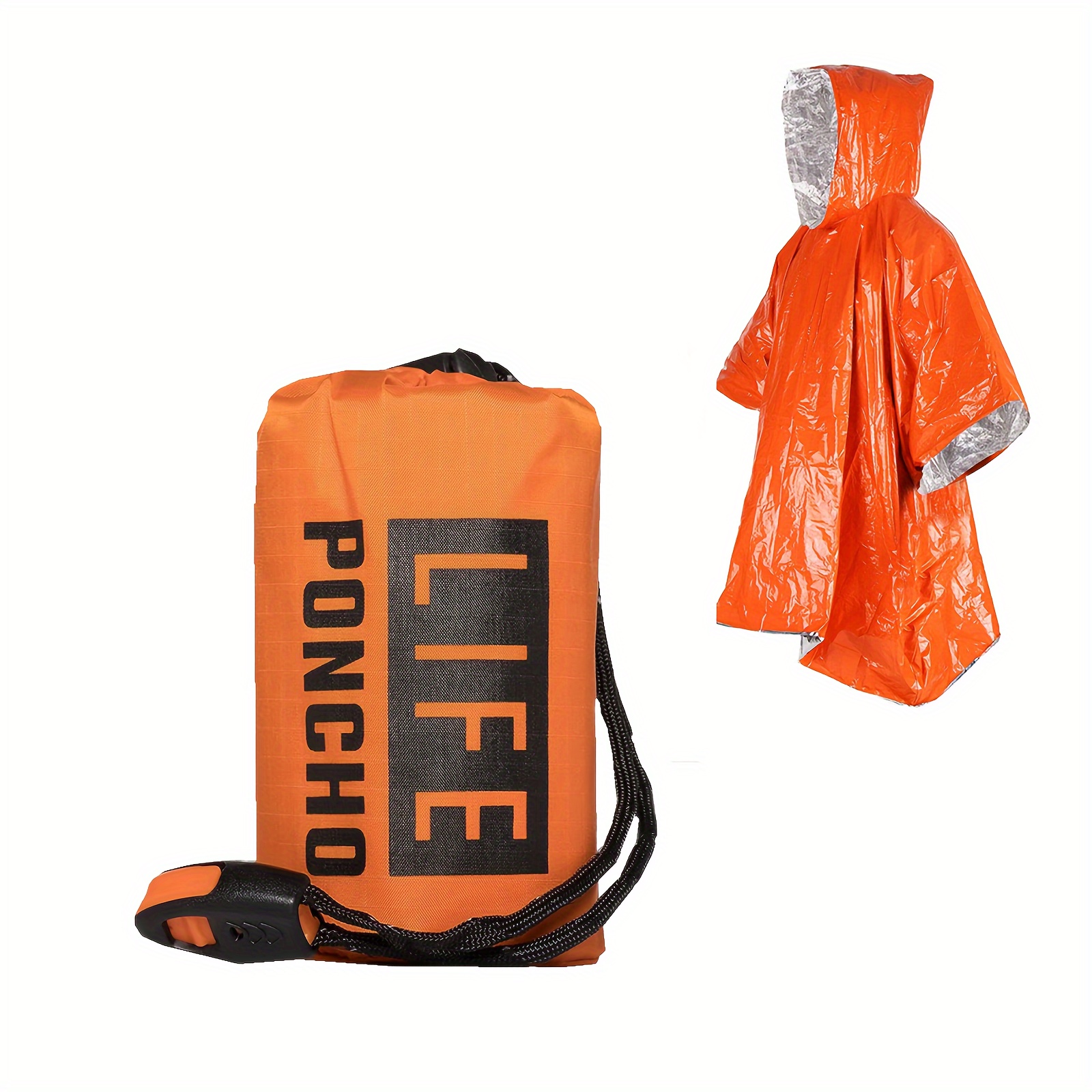 Poncho de chuva para sobrevivê - Survival Blanket Reflective avaliação e preço